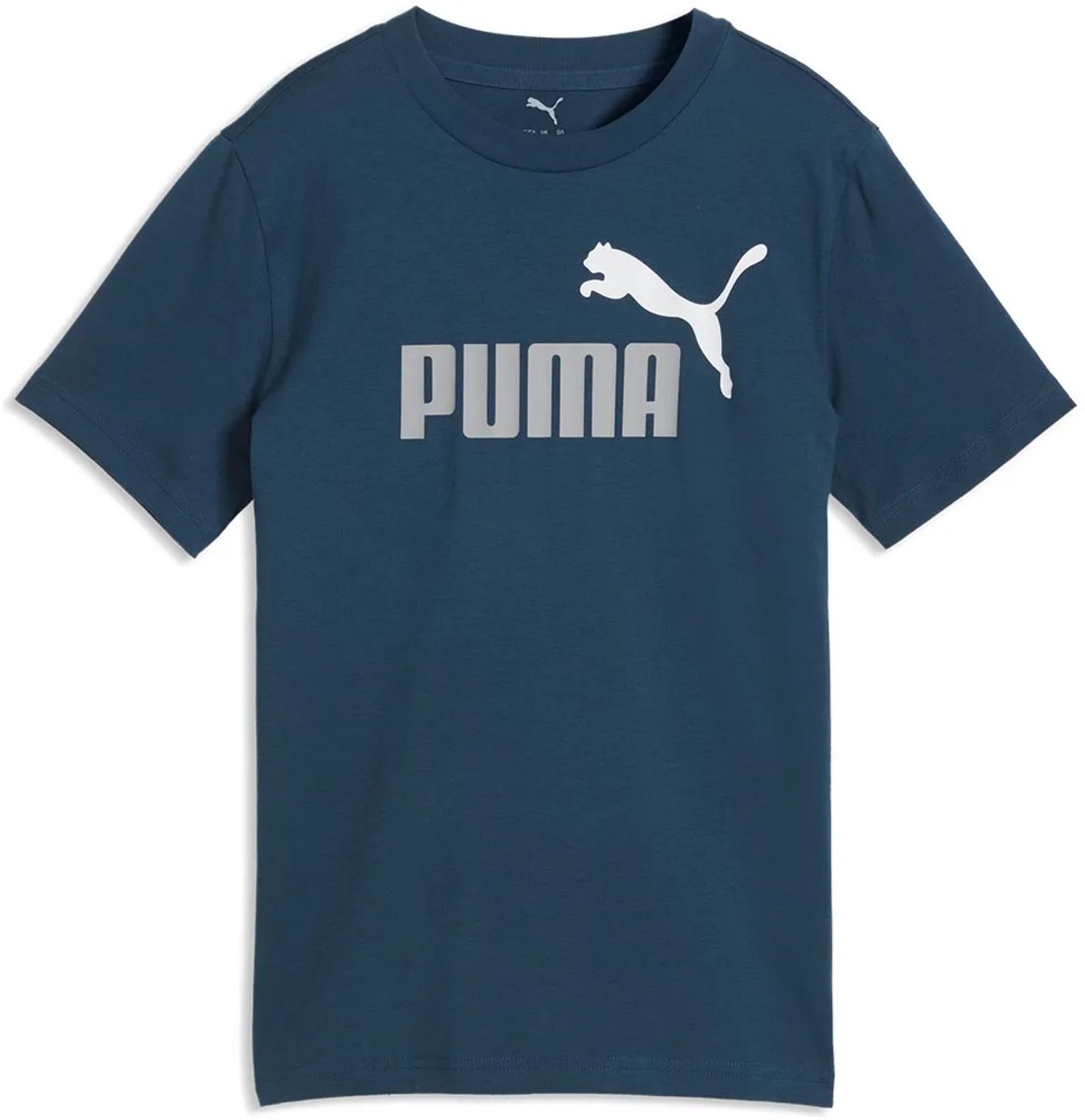 Puma Essential 2 Color Nº1 Logo T-shirt Met Korte Mouwen 7-8 Years Jongen Midnight Petrol