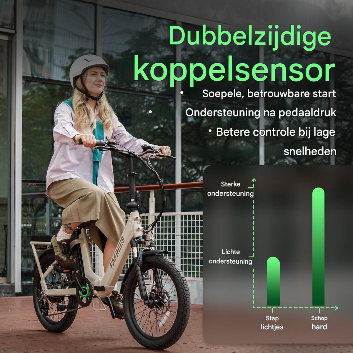Fafrees Elektrische fiets - Actieradius120km - Verwijderbare batterij 36 V 20Ah - 20 Inch Commuter E-Bike - 20 Inch opvouwbare Commuter E-Bike thumbnail 6