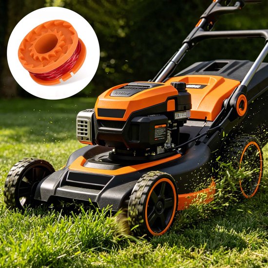 6-pack reservespoelen met trimmerdraad Geschik voor Worx WA0010 grastrimmer van Merkloos	 — afbeelding 2
