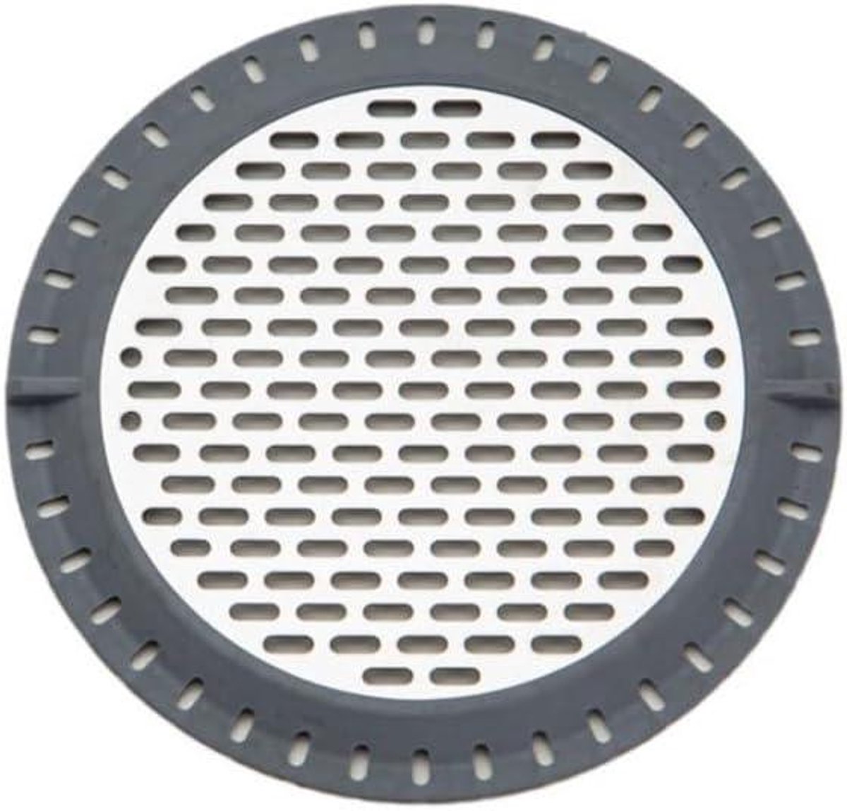 Afvoer Haarvanger - Douche Putdeksel - Verstopping Voorkomen - Duurzaam Roestvrij Staal - 12.7 x 9.8 cm - Grijs