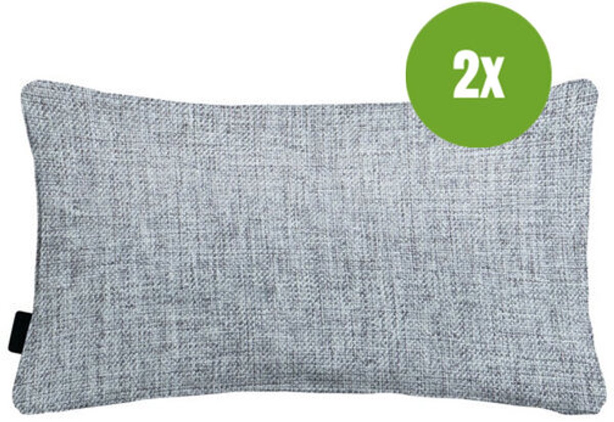 Sierkussen paspel ca.40x60cm Best deal Grey 2 stuks