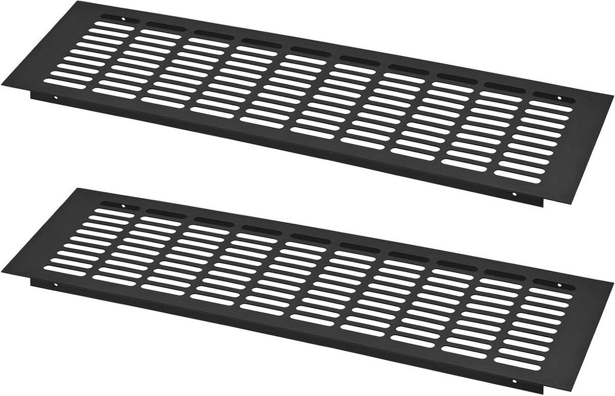 Ventilatierooster - Afdekking - Kast Ventilatie - Aluminium Legering - 500 x 150 mm - Zilver