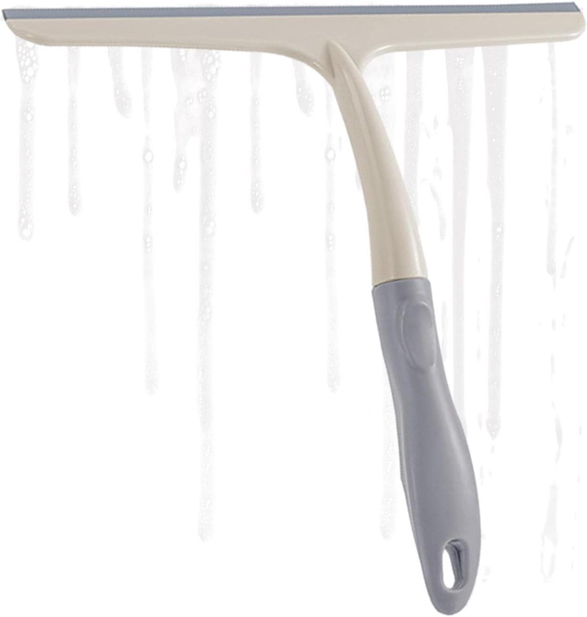 Raamwisser - Glasreiniger - Spiegels Schoonmaken - Streeploos Resultaat - 245 cm Kop - Beige