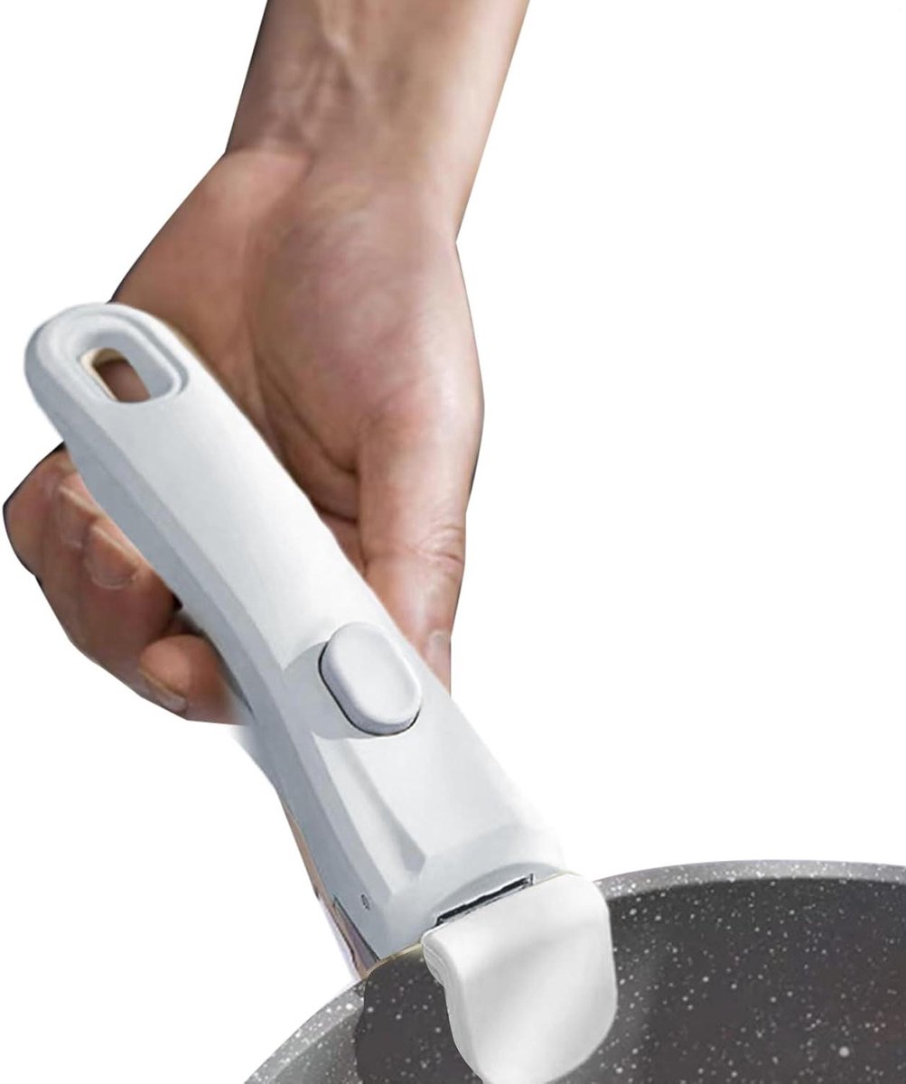 Afneembare pannengreep - Vervangende handgreep - Veelzijdig koken - Verstelbaar ontwerp - 19 cm - Grijs