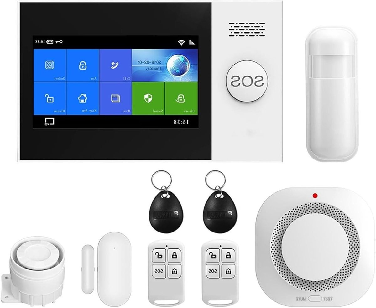 Wifi GSM Alarm - Thuisbeveiliging Systeem - Huis Beveiligen - Tuya App Bediening - 43 Inch Scherm - Wit