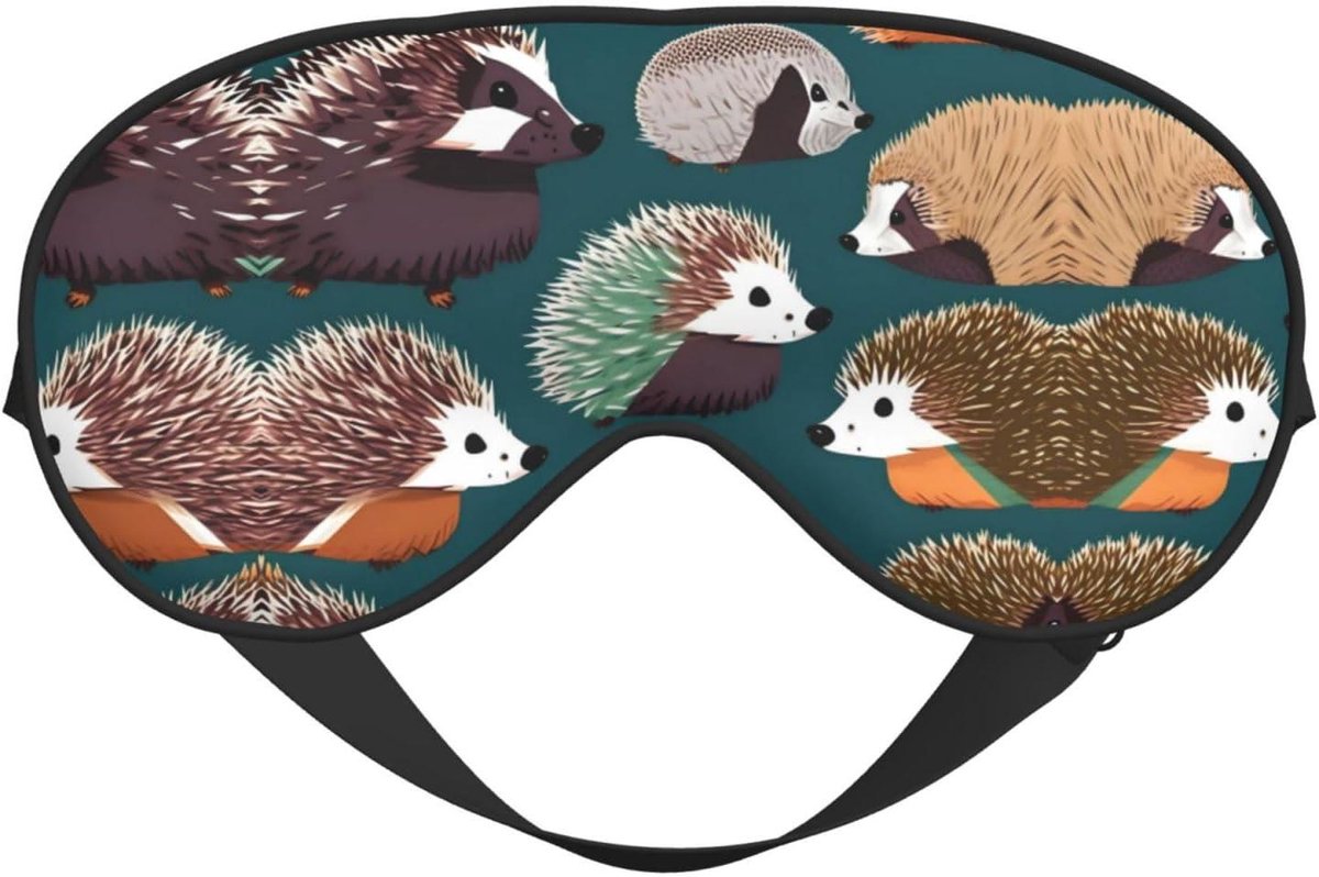 Slaapmasker - Oogmasker - Reizen en dutjes - Volledig verstelbaar - 17.9 cm x 10.5 cm - Zwart