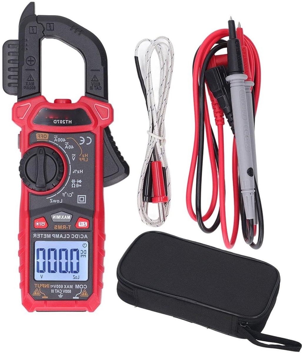 Digitale Stroomtang - Multimeter Tester - Elektrische Metingen - True RMS NCV - 400A 600V - Zwart