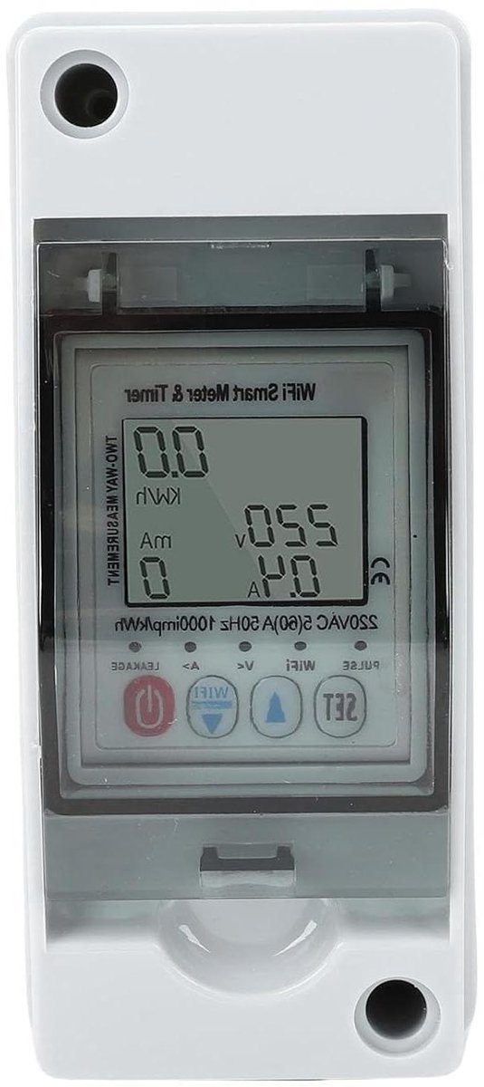 Slimme Meter - App Controle - Energie Monitoren - Automatische Hersluiting - 63A - Wit