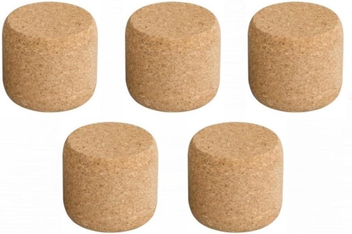 Kurkdeurstoppers Set - Vloer stoppers - Deuren Open Houden - Zachte Kurkbescherming - 600 g - Natuurlijk