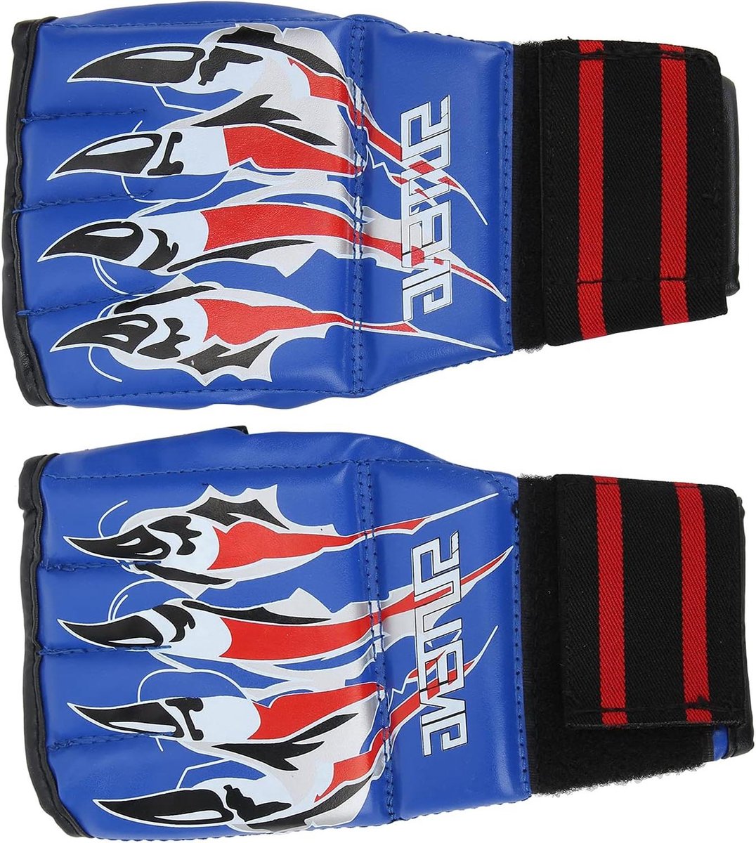 Vechthandschoenen - Trainingshandschoenen Bokshandschoenen - Sport Training - Ademend Halfvinger Ontwerp - 120 Gram - Blauw
