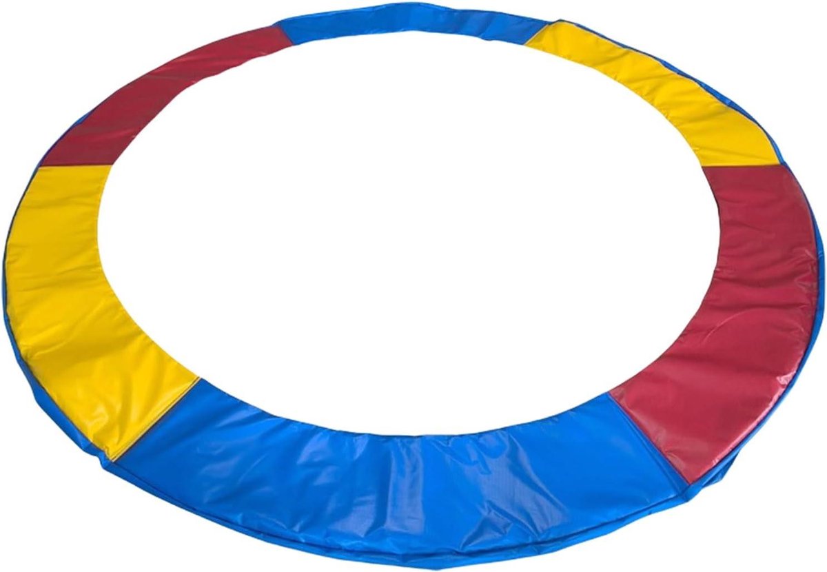 Trampoline Afdekking - Veiligheidsbekleding - Trampoline Beschermen - Waterdicht Stofdicht - 18 m - Zwart