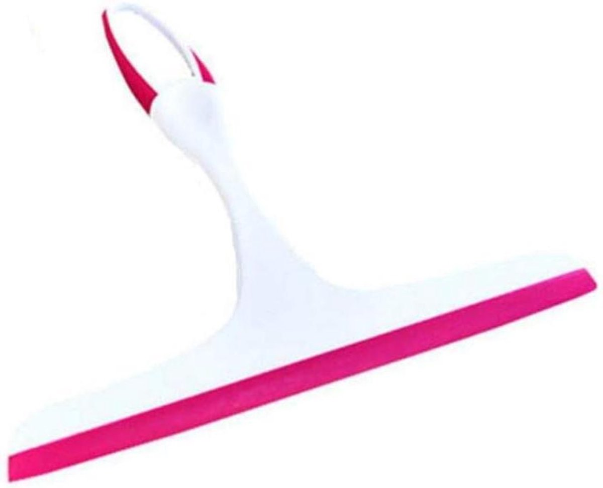 Glazen Wisser - Zeepreiniger Zuigmond - Gladde Oppervlakken Reinigen - Ergonomische Antislip Grip - 25 cm Lengte - Rode Roos