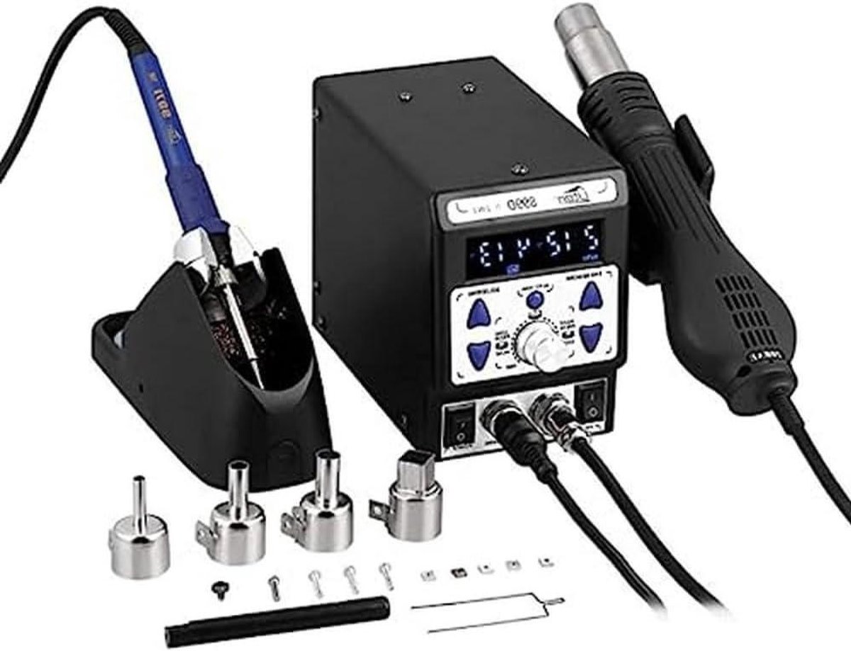 Uten Uten Hot Air Soldering Iron Soldering Station Digital Desoldering Station Temperature Control 100-480°C LED Display 899D