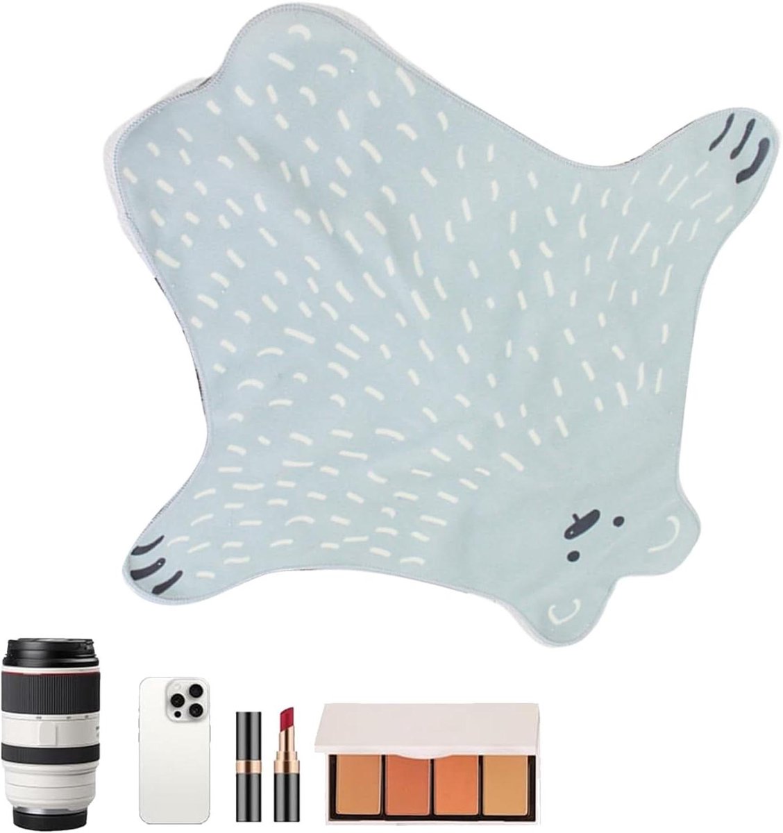 Wikkel Doek - Opbergtas Beschermhoes - Spullen Inpakken - Vouwbaar Compact - 38x38 cm - Grijs