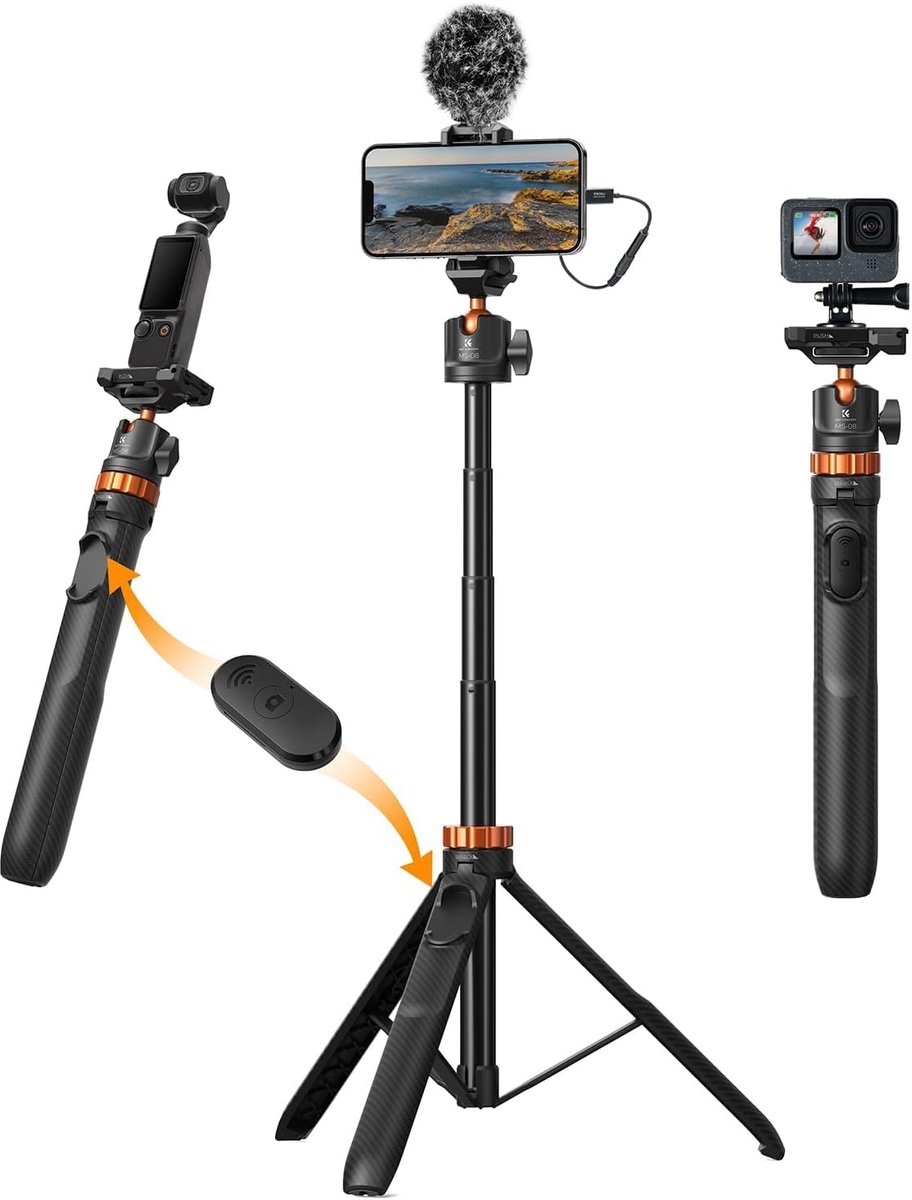 Selfiestick - Geschikt voor iPhone - Statief - Tripod - Fototool