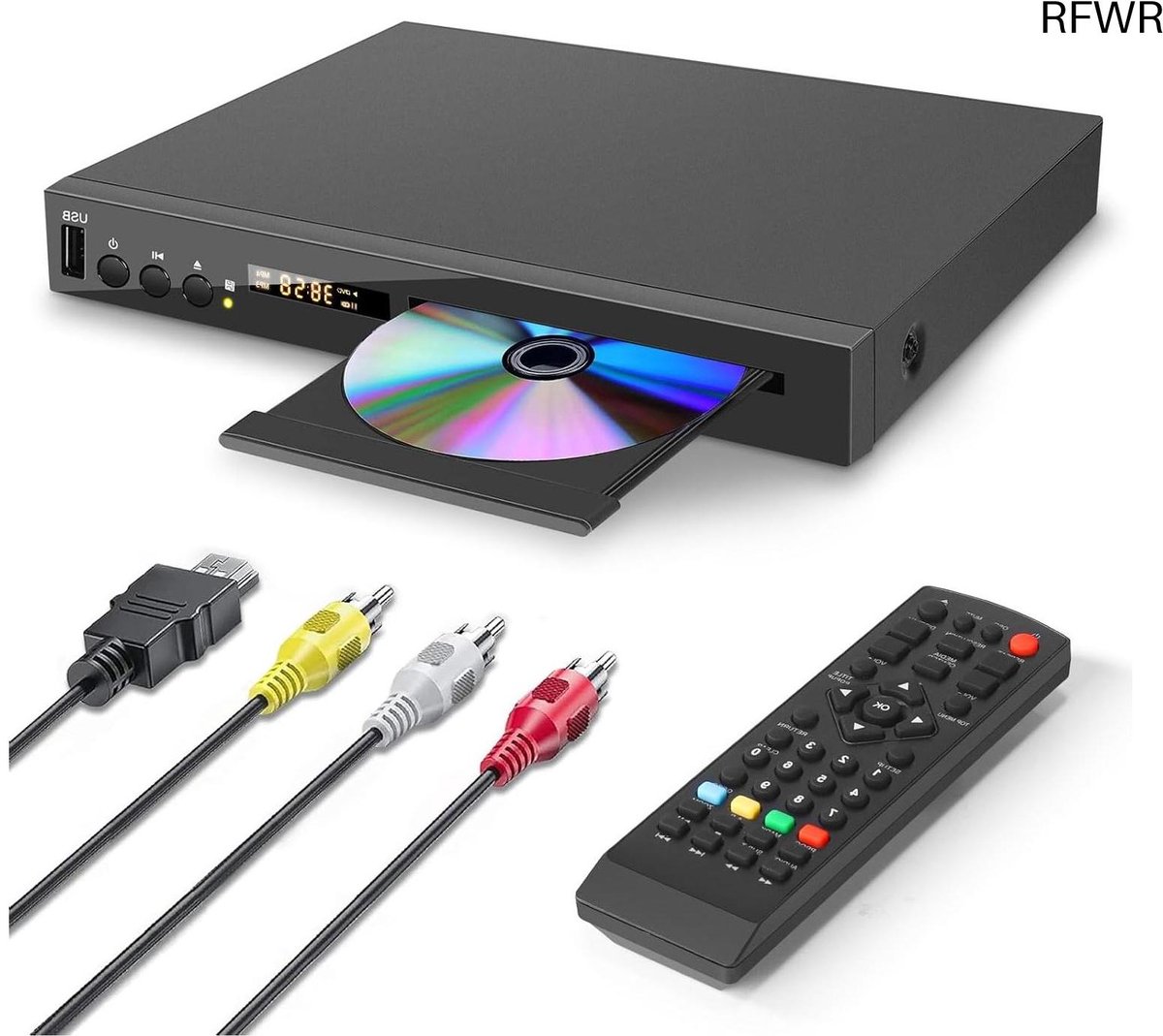 Blu-ray DVD-speler - Mediaspeler HD - Films Kijken - Multiregio DVD - 1080P Resolutie - Zwart