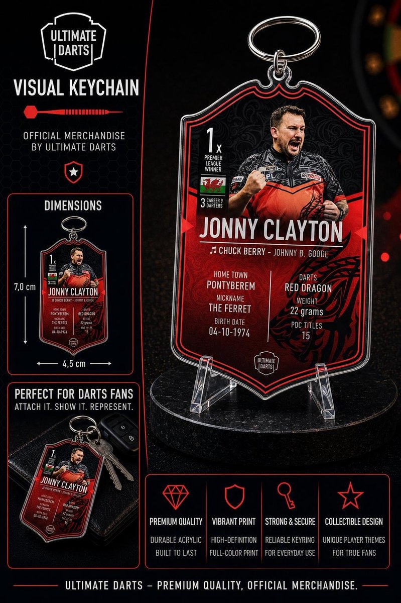 Ultimate Card Key Chain Jonny Clayton
