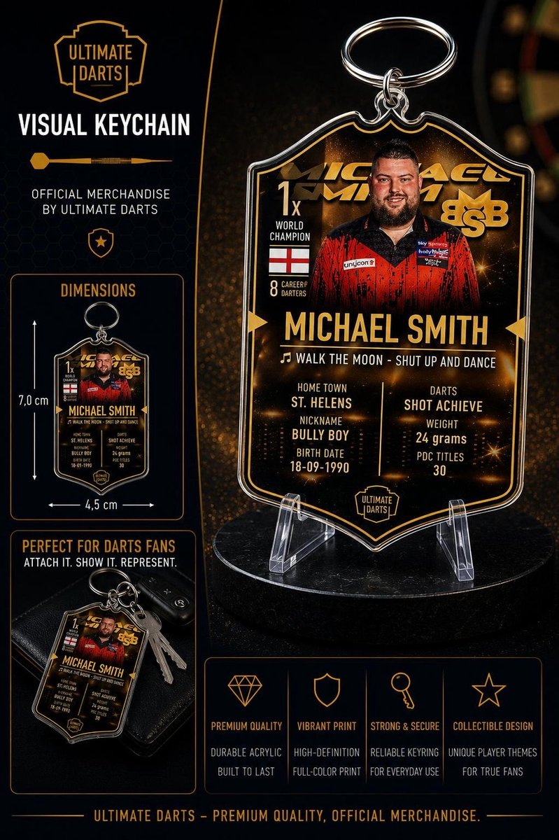 Ultimate Card Key Chain Michael Smith