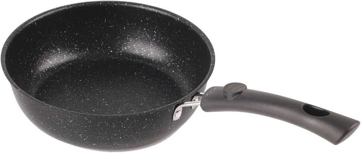 Roestvrijstalen Koekenpan - Koekenpan - Veelzijdig Koken - Gelijkmatige Warmte - 20 cm - Zilverkleurig