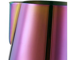 Melkopschuimkan - Melkkannetje Stoomkruik - Koffie Maken - Gegoten Schenktuit - 600 ml - Regenboog