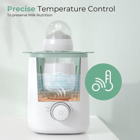 Momcozy MW02 Analoge Flessenverwarmer - Waterbad Verwarming voor Babyfles en Potjes - Met Verlichting & Warmhoudfunctie van Momcozy. — afbeelding 2