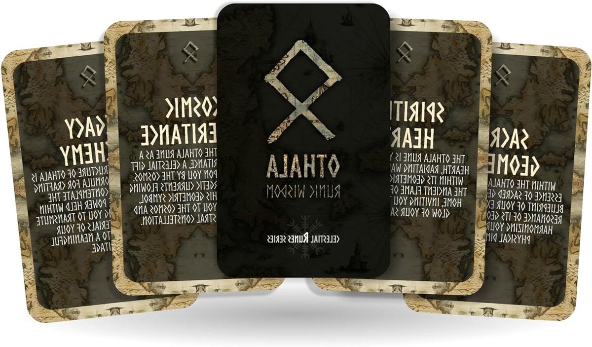 Othala Runic Wisdom - Celestial Runes Series - Divination Tools - Oracle Cards - Runes Cards