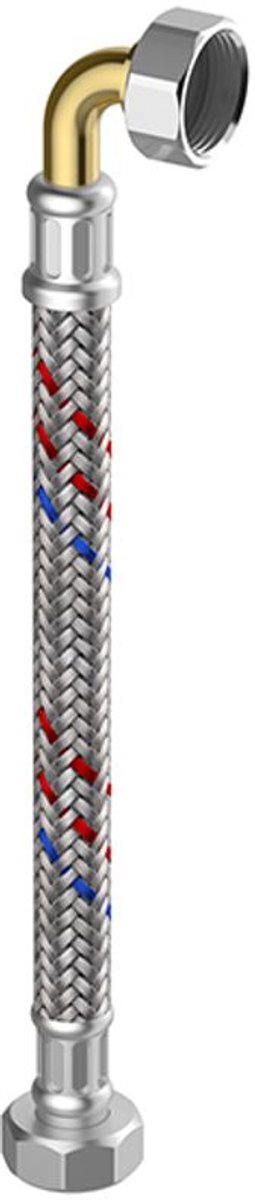 Flamco Meiflex pantserslang MS-Aans. S/H/K 3/4 inch IG x 3/4" bocht, 500 mm, M5727.1227.50
