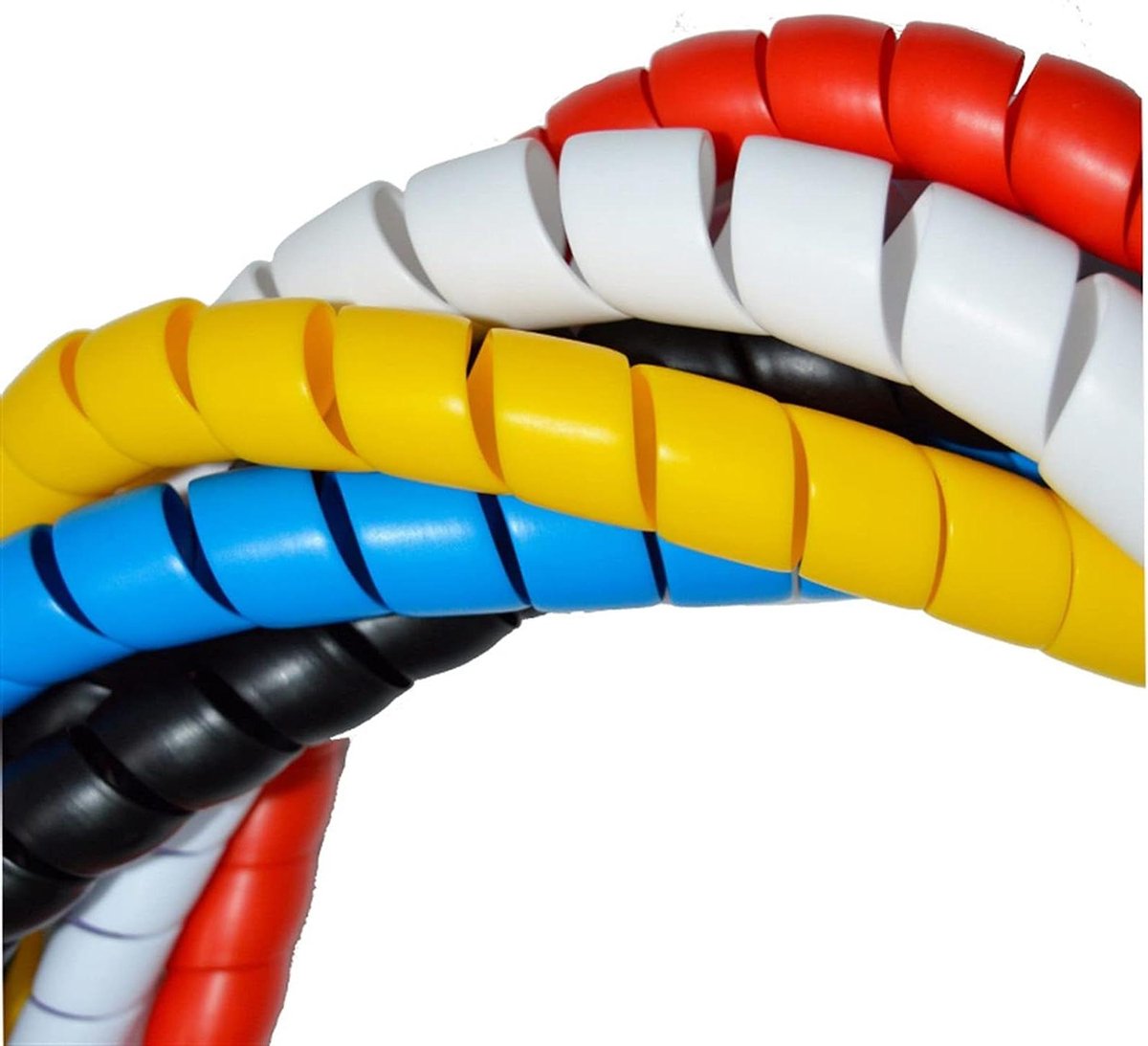 Kabel Organizer - Kabelbeschermer - Bureau Opruimen - Flexibel Materiaal - 1 Meter - Rood