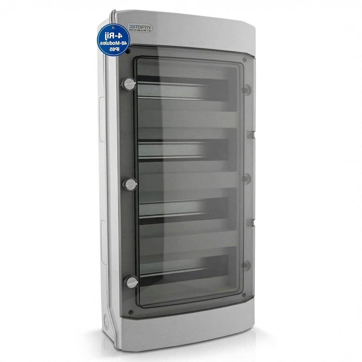 Opbouw Verdeelkast - Zekeringskast Modules - Elektrische Installatie - IP65 Waterdicht - 48 Modules - Grijs