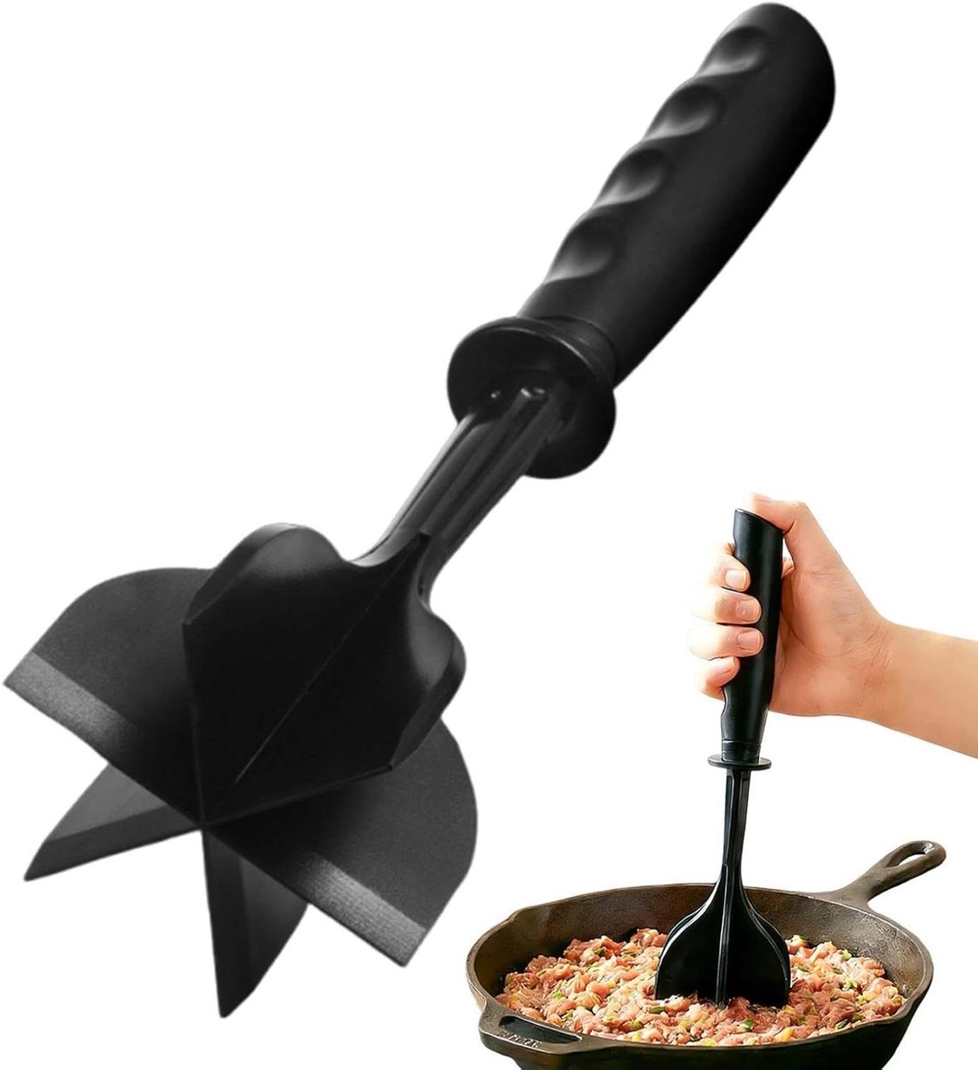 Generico Vleesmolen voor gehakt vlees, hakmolen en vleesklopper voor de keuken, ergonomisch, voor kip, aardappelen, gevogelte, keuken, thuis, bereiding, maaltijden, woning, restaurant
