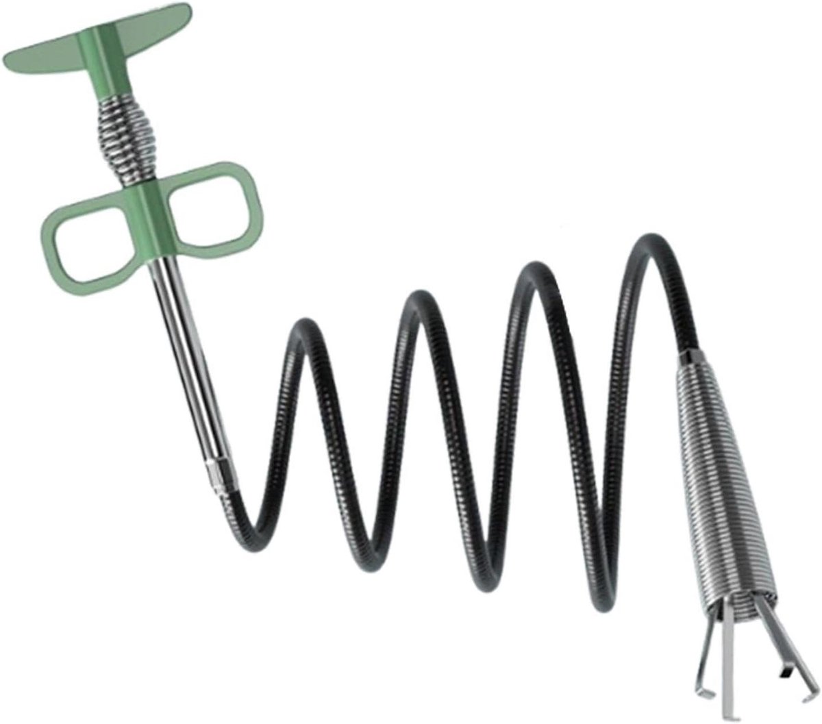 Afvoer Ontstopper - Gootsteen Reiniger - Verstopping Oplossen - Vier Klauwen Ontwerp - 2 Meter - Zilver