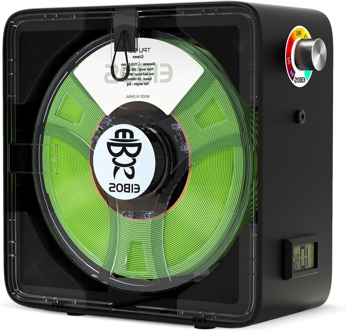 Filament Droger - 3D Printer Opslag - Draad Droog Houden - Instelbare Temperatuur - 1.75-3mm Spoelen - Zwart