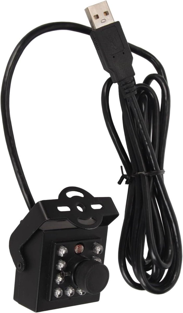 USB Camera Module - Mini HD Camera - Beeldregistratie Vastleggen - Infrarood Nachtzicht - 1080P HD - Zwart