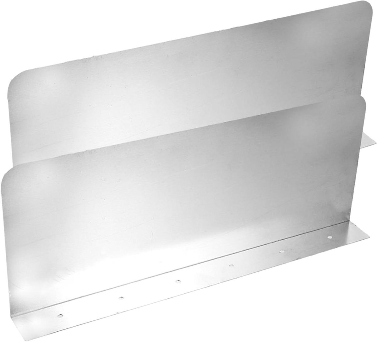 Keukenspoelbak Spatbescherming - Spatplaat - Keuken Schoonhouden - Eenvoudige Installatie - 2 Stuks - Zilver