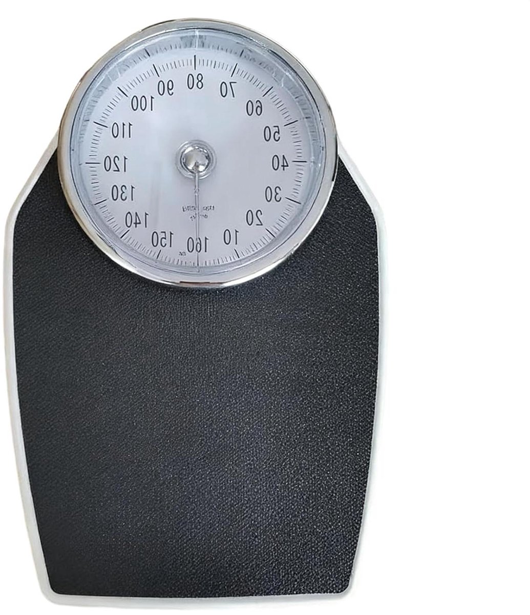 Mechanische Weegschaal - Badkamerweegschaal Lichaamsgewicht - Gezondheid Monitoren - Vochtbestendig Ontwerp - Tot 159kg - Wit