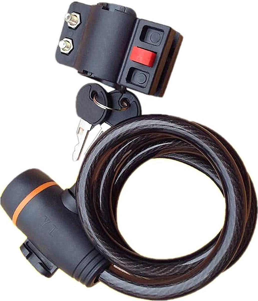 Fietsslot Motor Kettingslot - Combinatie Fietssloten - Fiets Beveiligen - Hoge Weerstand - 1000 x 10 mm - Zwart