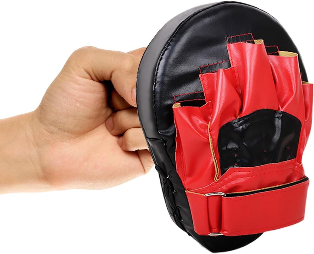 Bokspads - Stootkussens Kickboksen - Effectief Trainen - Versterkte Materialen - 25 x 20 x 5 cm - Zwart