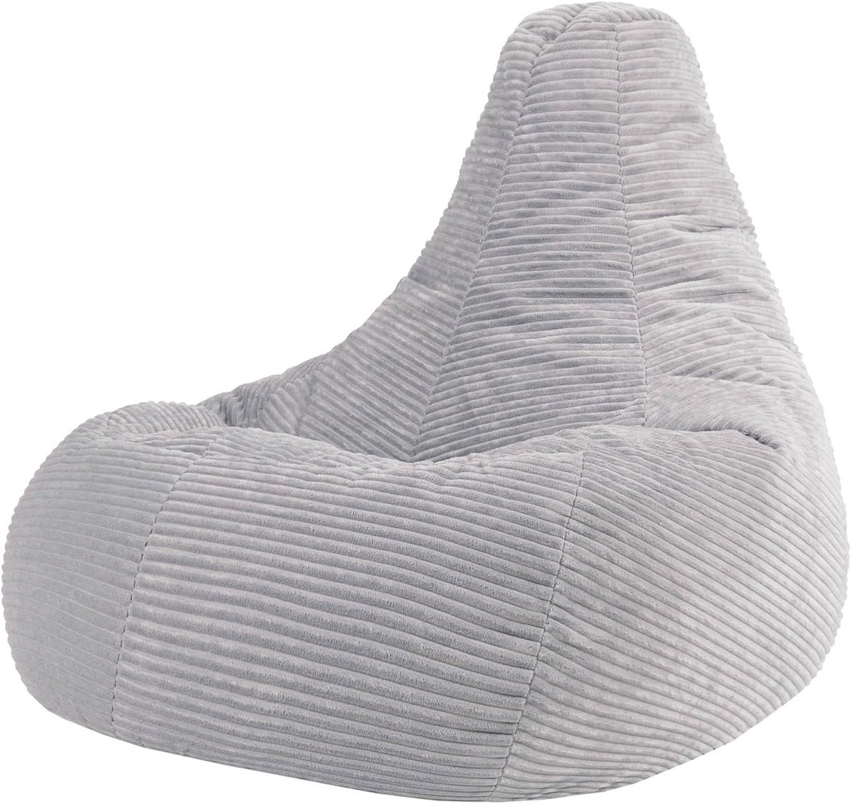 Zitzak XXL - Fauteuil Poef - Ontspannen Zitten - Hoge Rugleuning - 87 cm Diep - Grijs