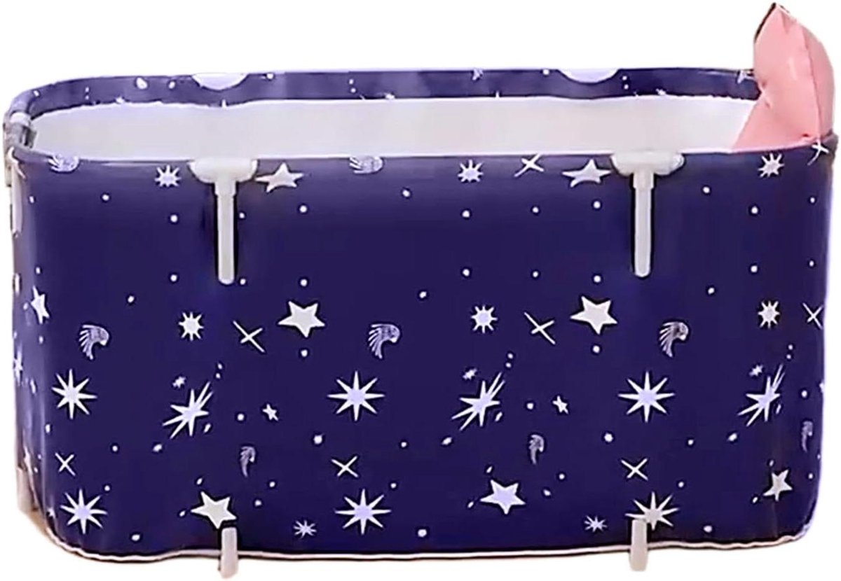 Opvouwbare badkuip - Draagbare douchecontainer - Ontspannend bad - Snelle installatie - 120 cm - Blauw