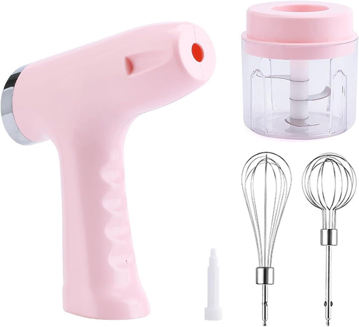 Elektrische Handmixer - Draadloze Klopper Keukenmixer - Bakken en Mixen - 5 Snelheden Instelbaar - Niet gespecificeerd - Roze