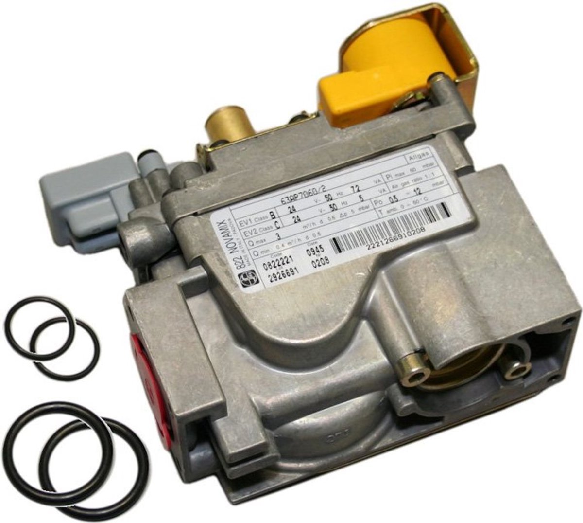 Nefit, gasregelblok, met o-ringen en aansluitnippel, voor GB112 (VR8615VA 1020) 11-43