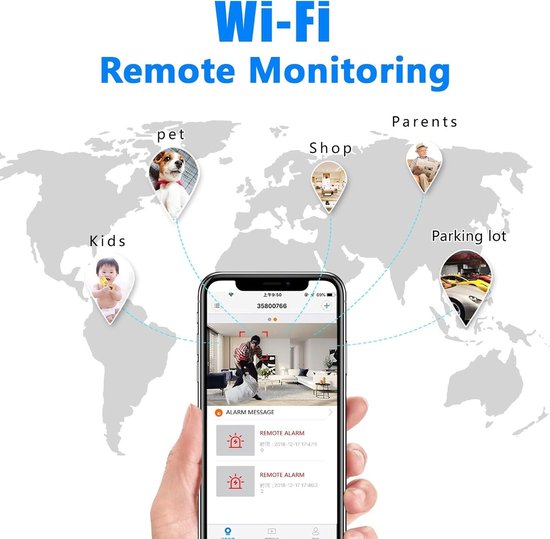Mini WiFi Camera - Draadloze Camera Beveiliging - Thuis Bewaken - AI Humanoïde Herkenning - 1080P HD - Zwart van MINI — afbeelding 5