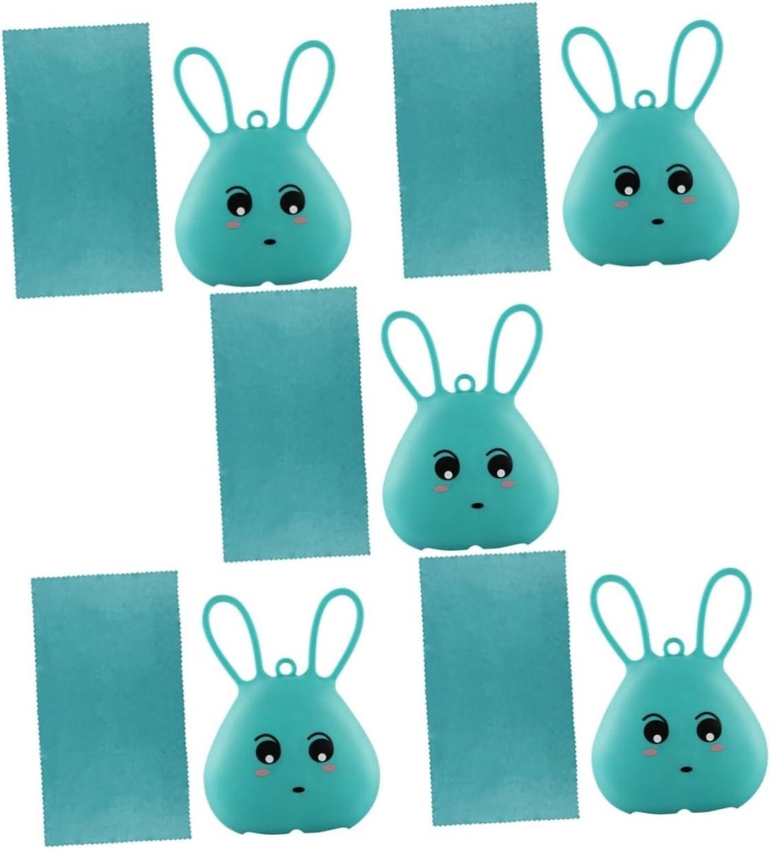 Sneldrogende Koeltowel - Cartoon Opberghoes - Sport en Reizen - Lichtgewicht Compact - 80x30cm 5 stuks - Zoals Afgebeeld