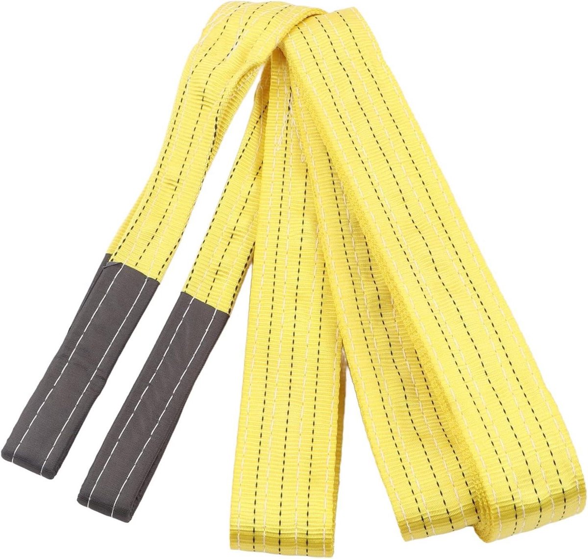 Hijband Polyester - Tillen Band - Zwaar Hijswerk - Verdikte Structuur - 6 Meter 3T - Geel