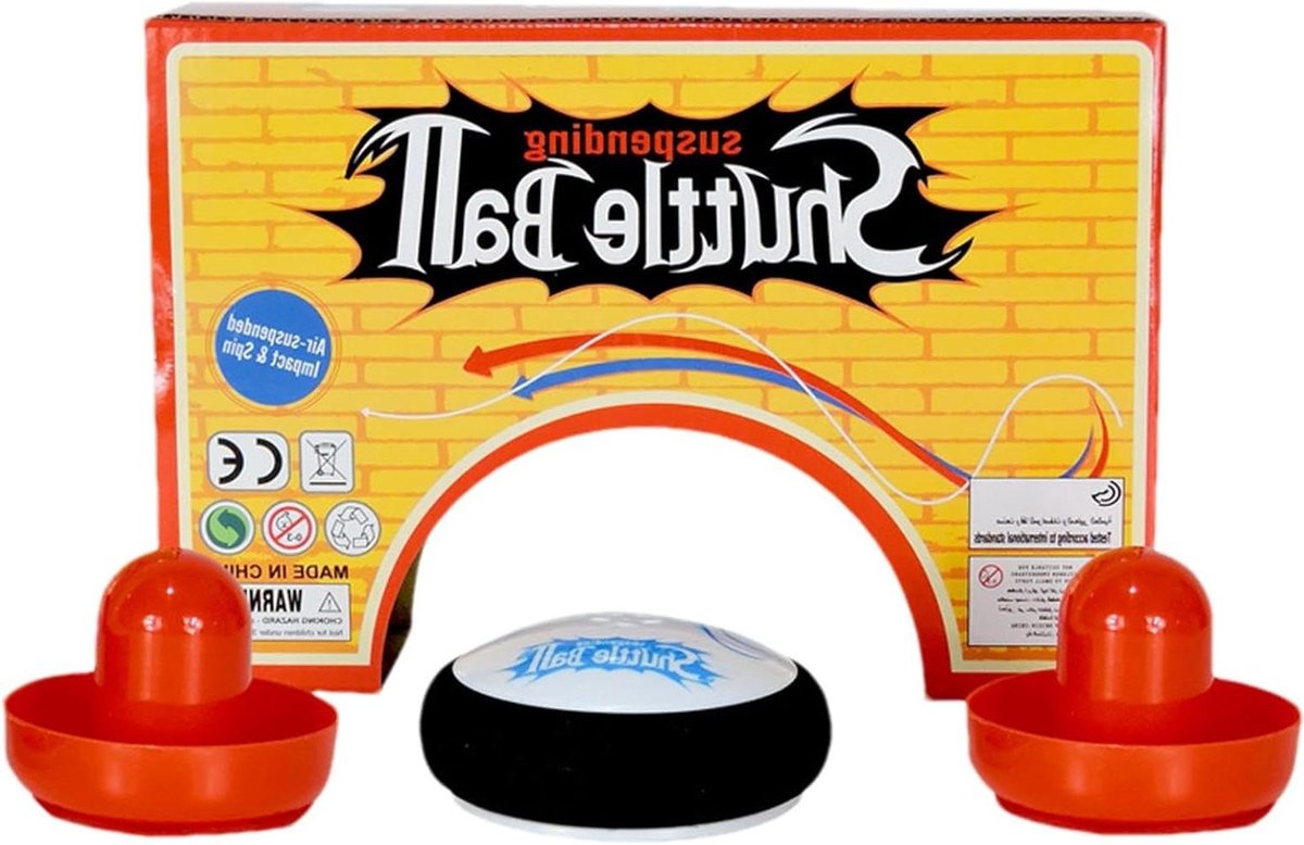 Air Hockey Set - Drijvende Puck - Spelplezier Thuis - Drijft op Luchtstroom - 24 x 17.3 x 9 cm