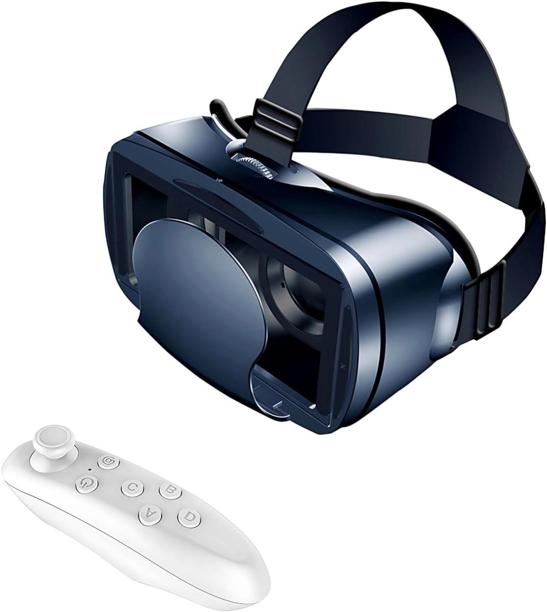 VR Headset - 3D Bril Virtual Reality - Films Kijken - Verstelbare Pasvorm - 5-7 Inch Telefoons - Zwart