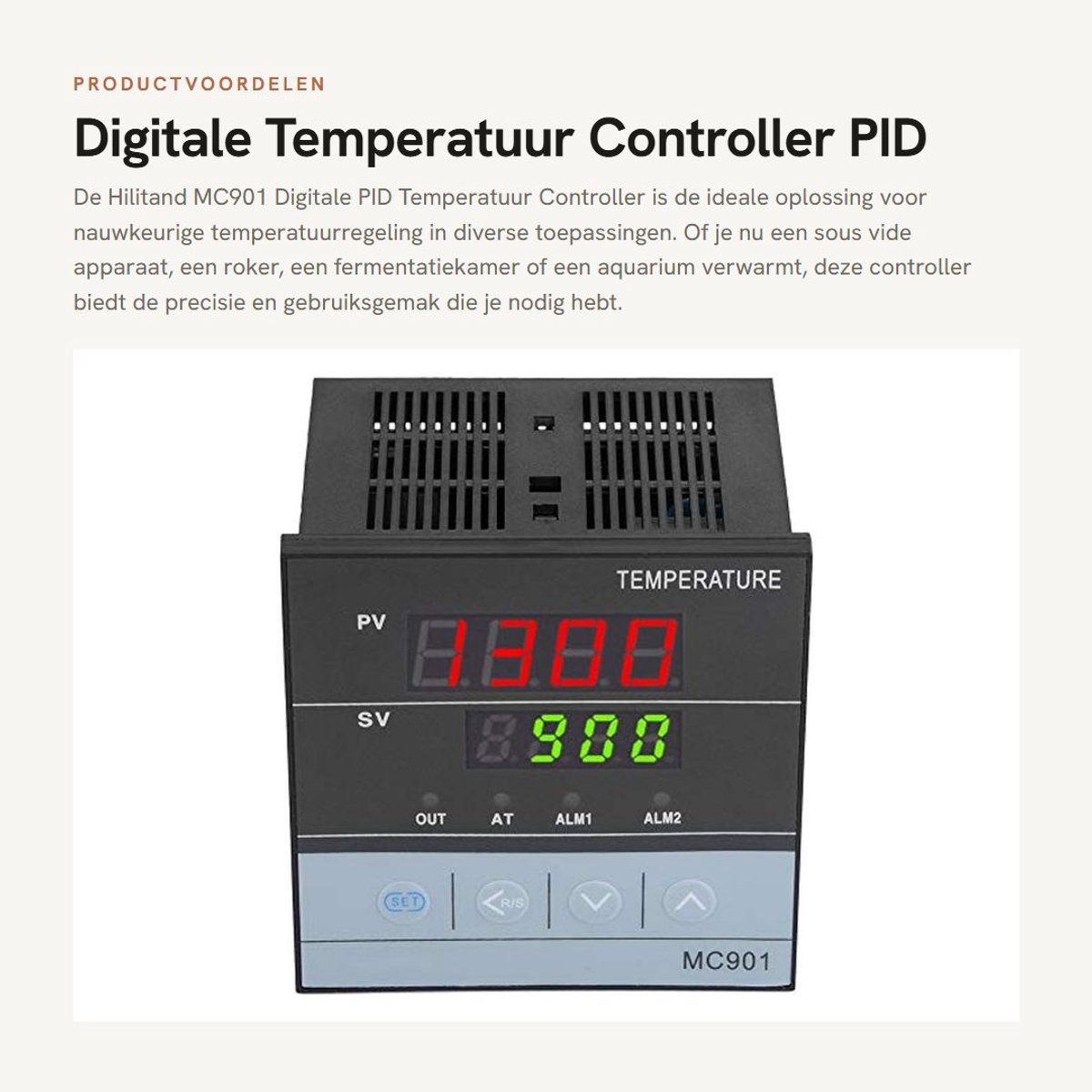 Dailygoods- Temperatuurregelaar Hoge Precisie - Digitale PID Regelaar - K Type/PT100 Sensor - Relay/SSR Uitgang - Celsius/Fahrenheit Weergave - Compact Ontwerp - Temperatuurcontroller