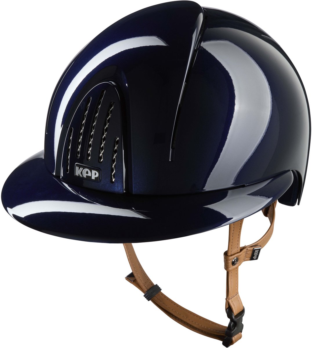 KEP Italia Smart Nova Metal Polish Blauw Cognac Bandje M Polo Klep