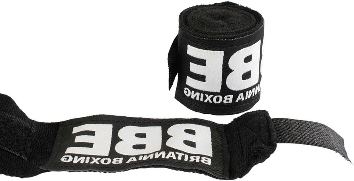 Handwraps - Bokszak Zwachtels - Vechtsport Training - Versterkte Sluiting - 35 Meter - Zwart