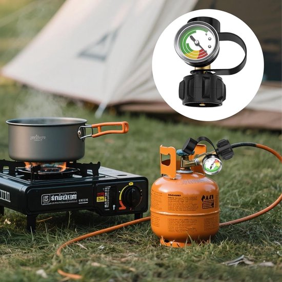 Generisch Propaangas niveau-indicator, gasflesmeter voor propaangastank, lekdetector en drukmeter, ideaal voor barbecue, campers en verwarmingen — afbeelding 2